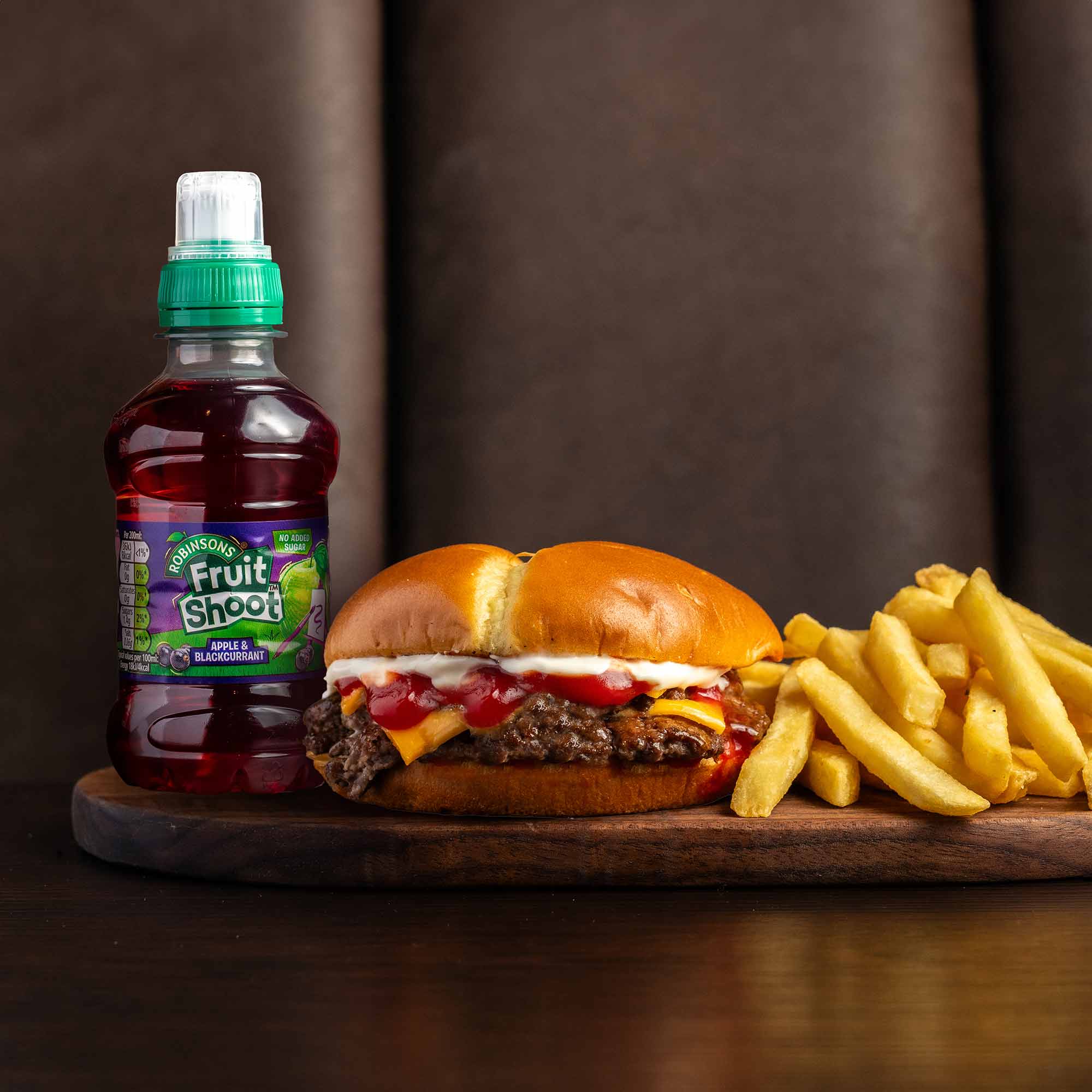 Mini Cheese Burger, Fries & Drink