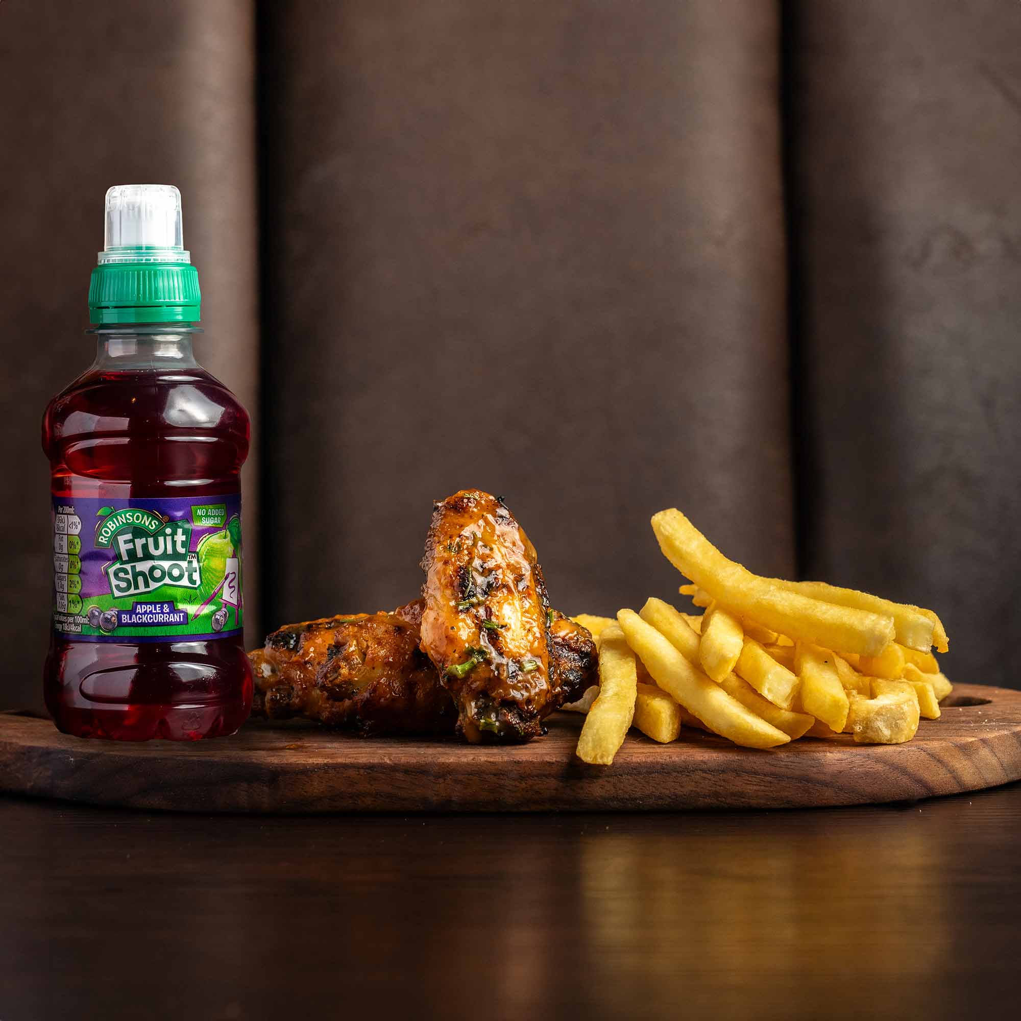 Mini Grilled Wings, Fries & Drink